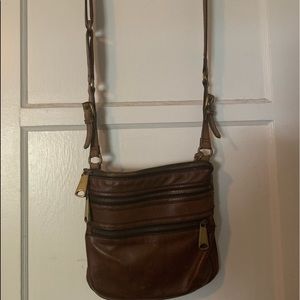 Brown bag and wallet